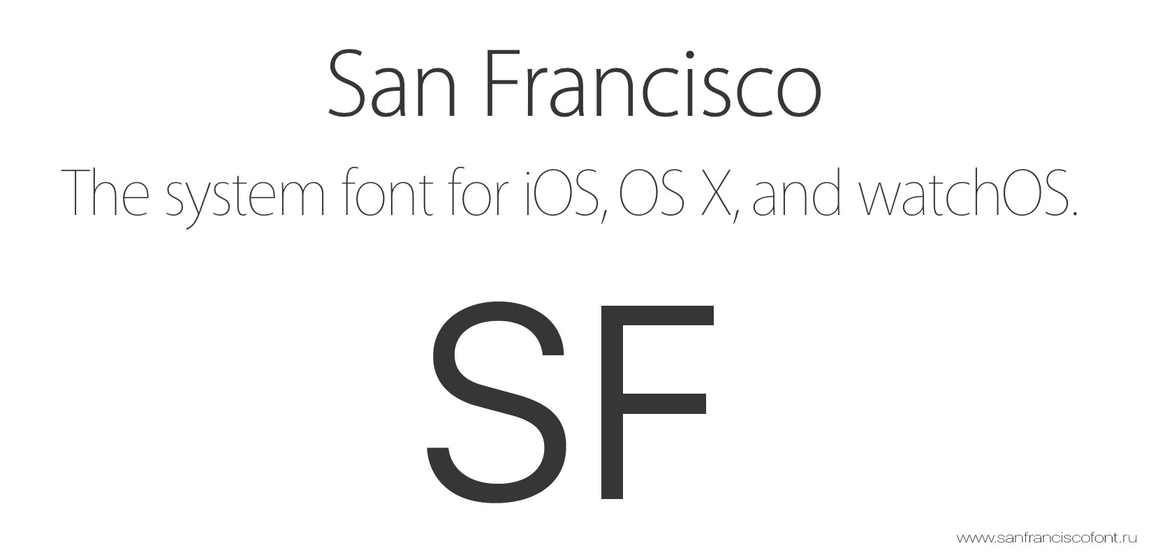 Font San Francisco(SF UI)