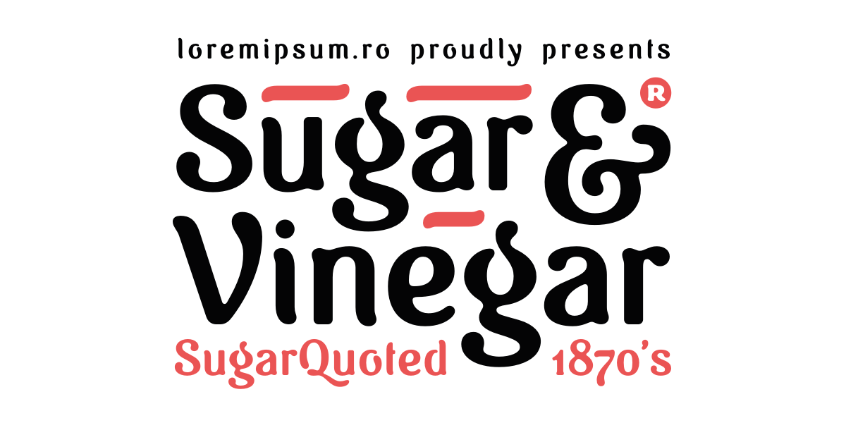 Font Sugar & Vinegar