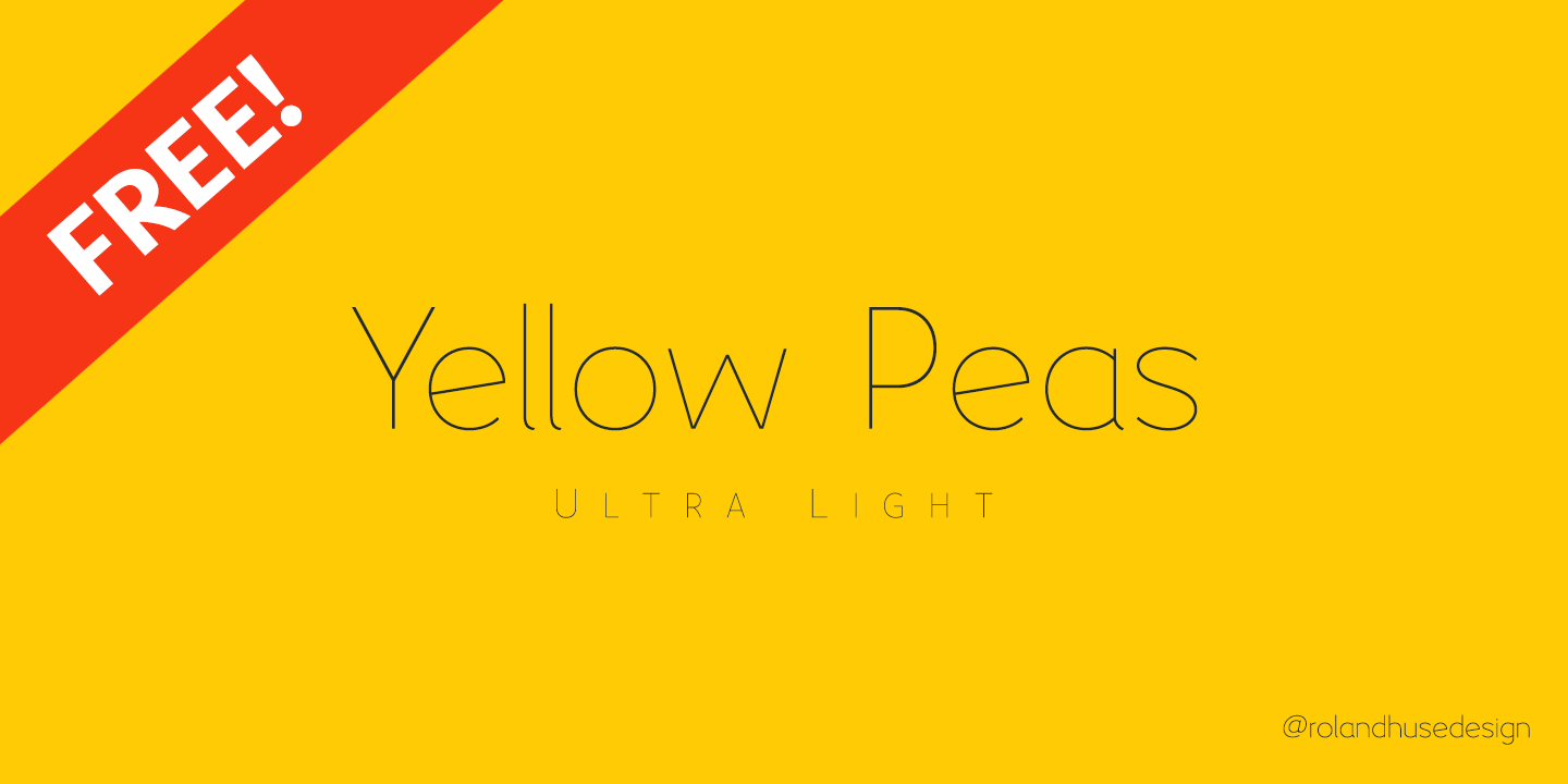 Font Yellow Peas