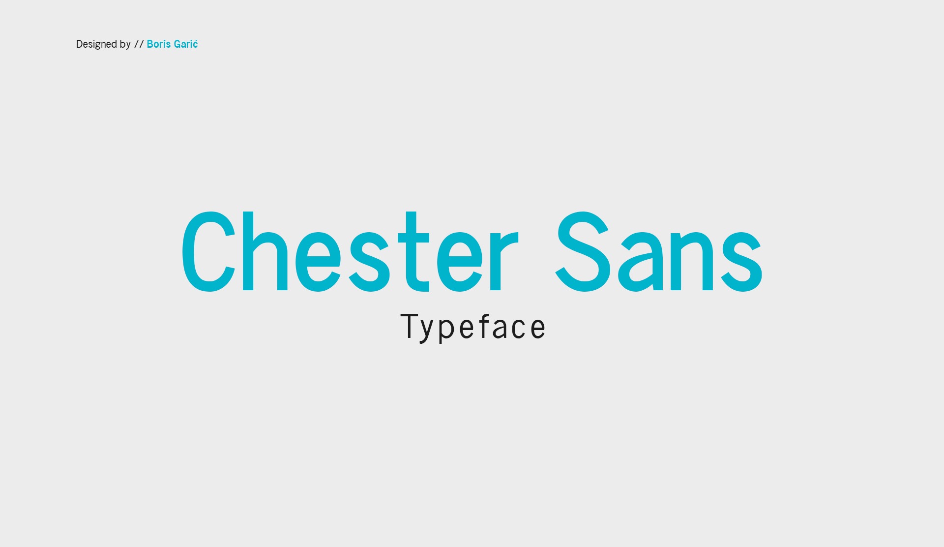 Font Chester Sans