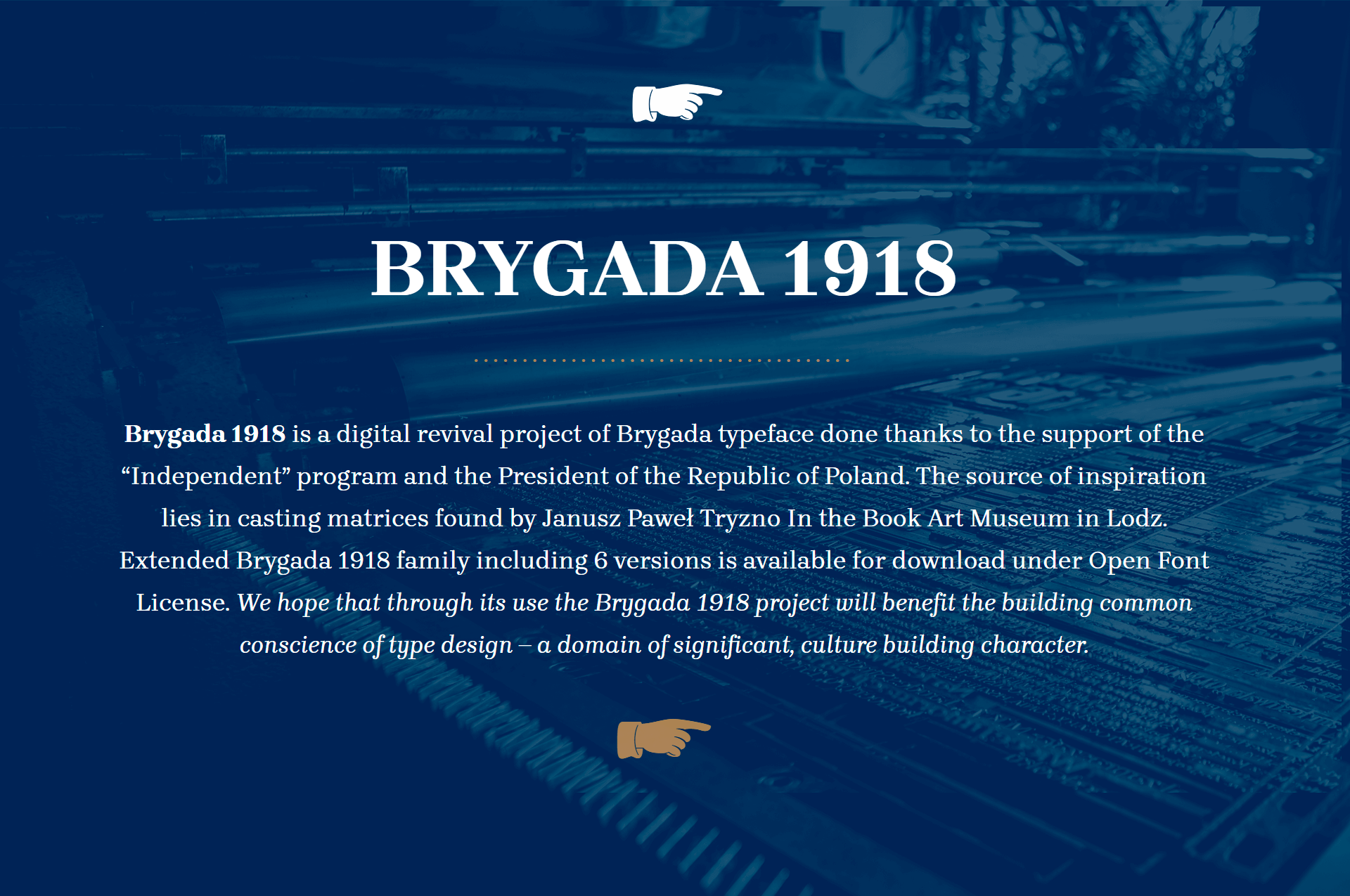 Font Brygada 1918
