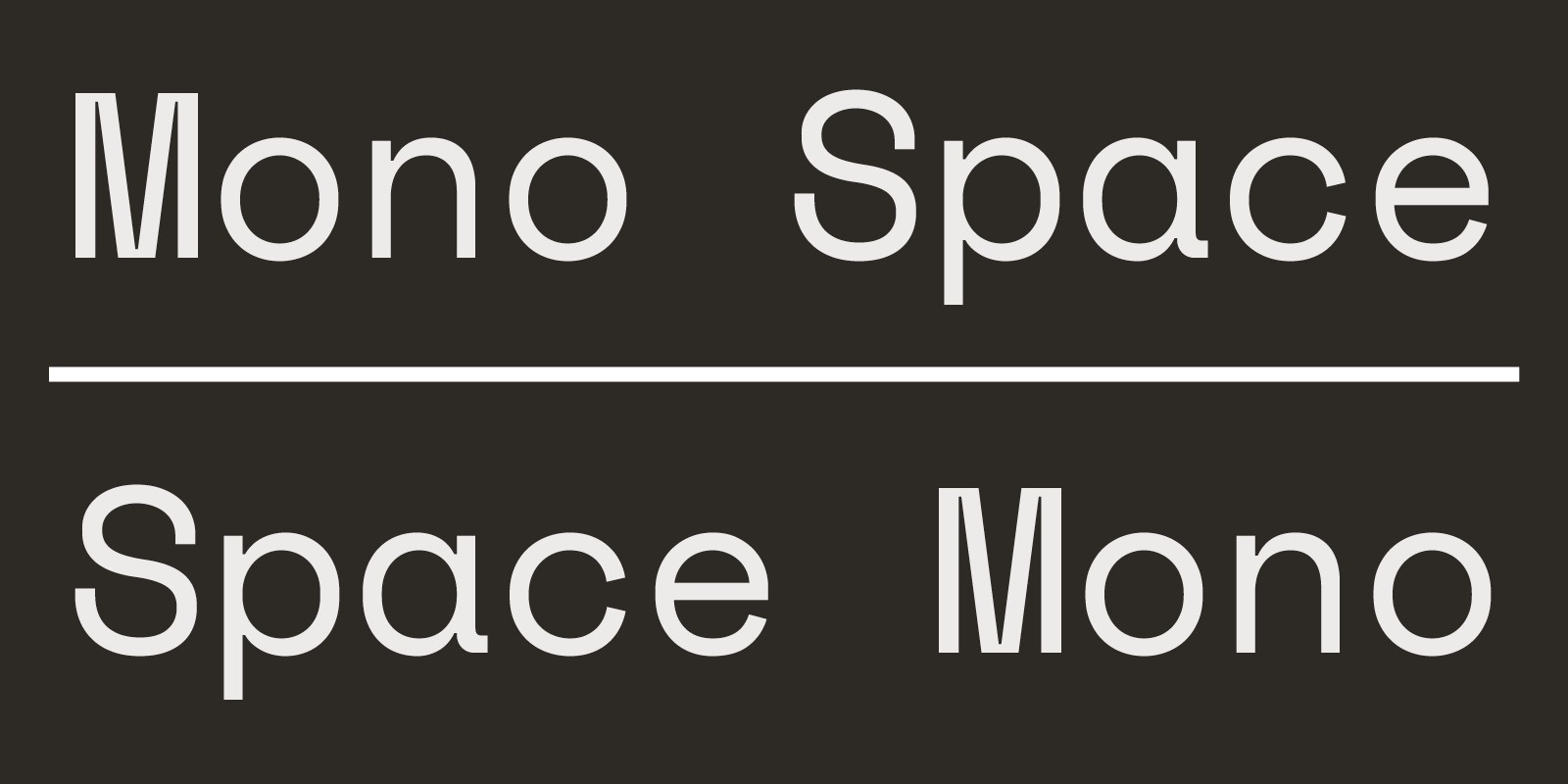Font Space Mono