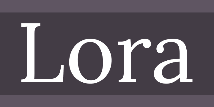 Font Lora