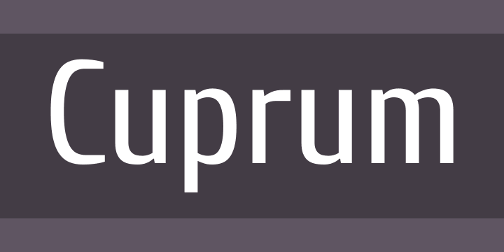 Font Cuprum