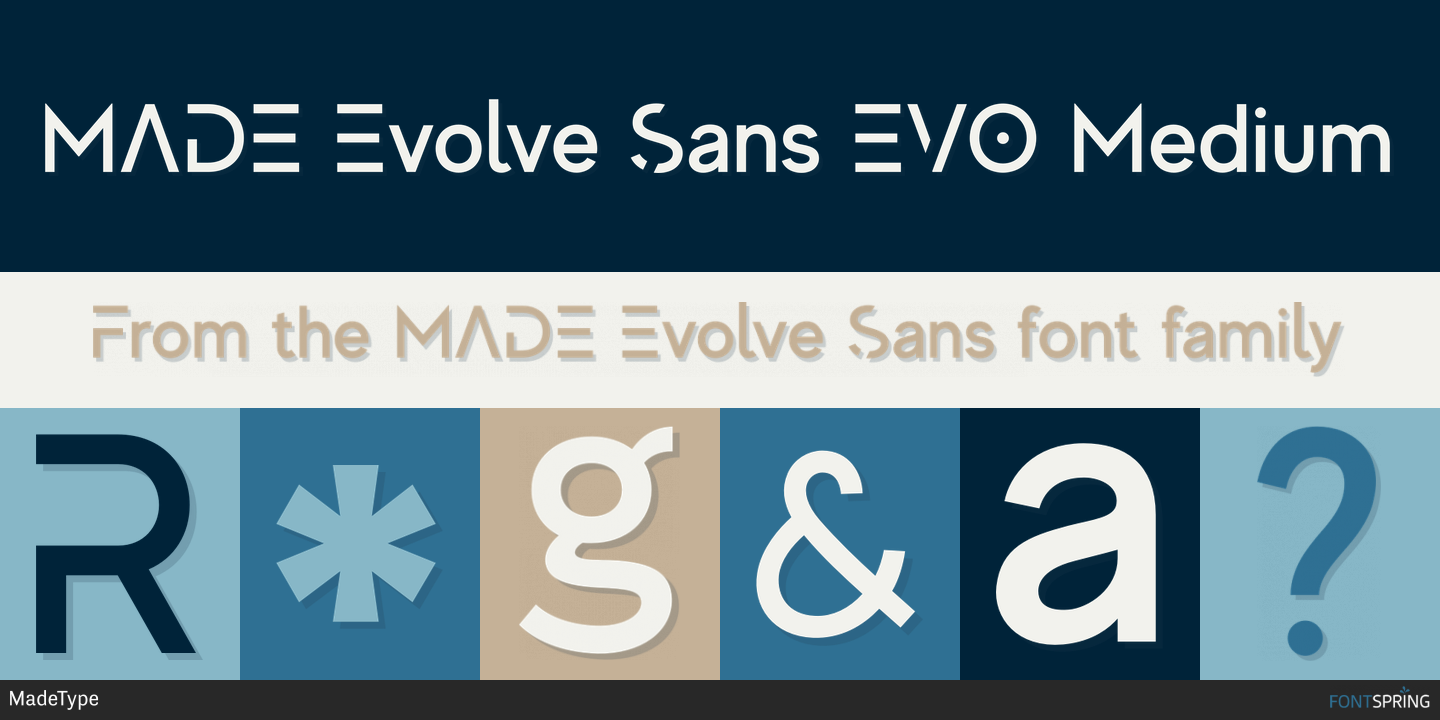 Font Evolve Sans EVO