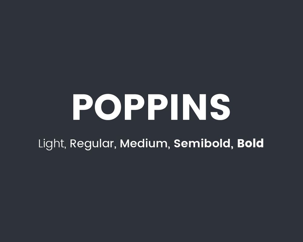 Font Poppins