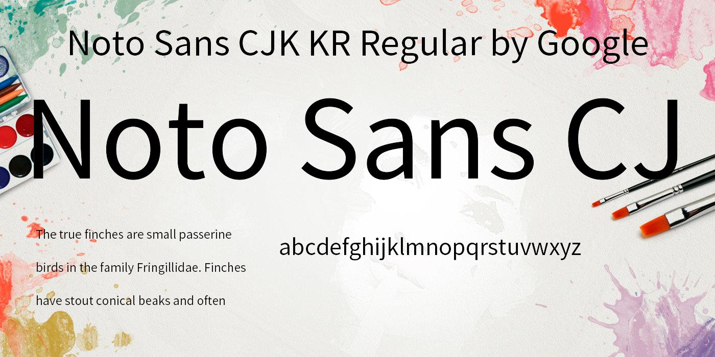 Font Noto Sans KR