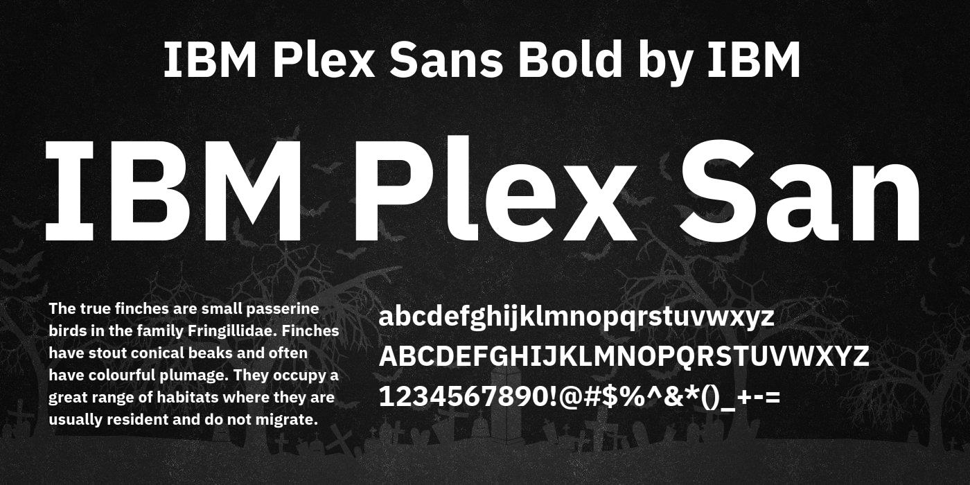 Font IBM Plex Sans