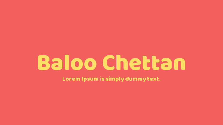 Font Baloo Chettan