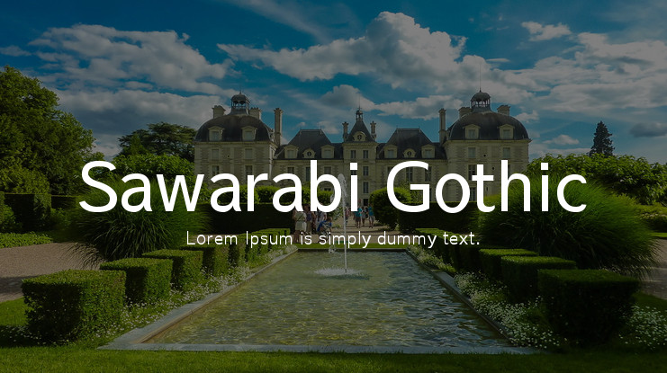 Font Sawarabi Gothic