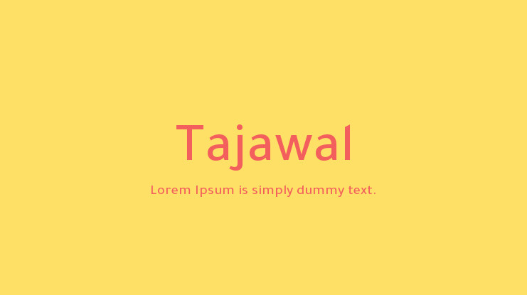 Font Tajawal