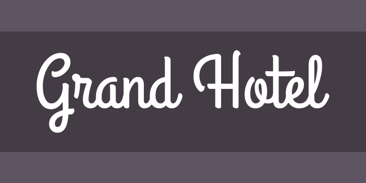 Font Grand Hotel
