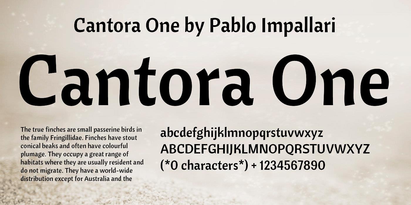 Font Cantora One