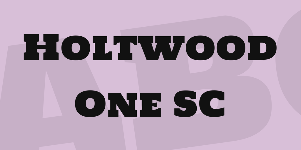 Font Holtwood One SC