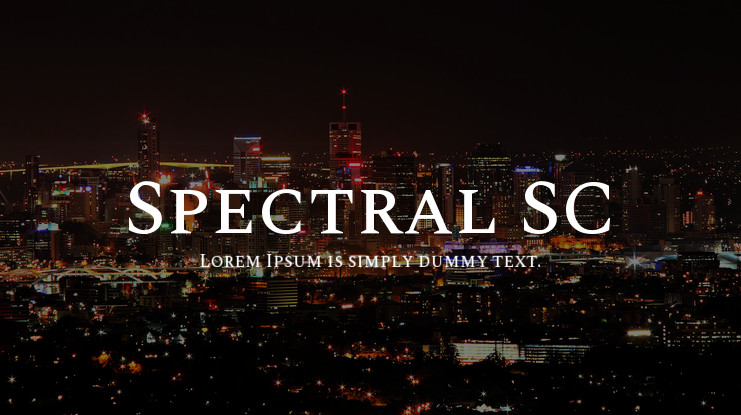 Font Spectral SC