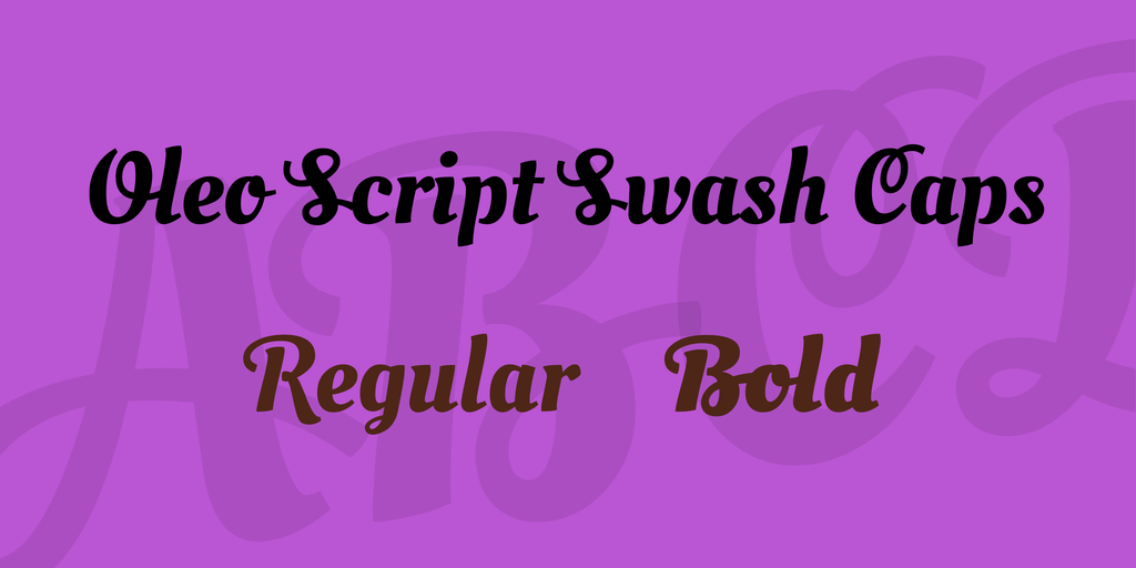 Font Oleo Script Swash Caps
