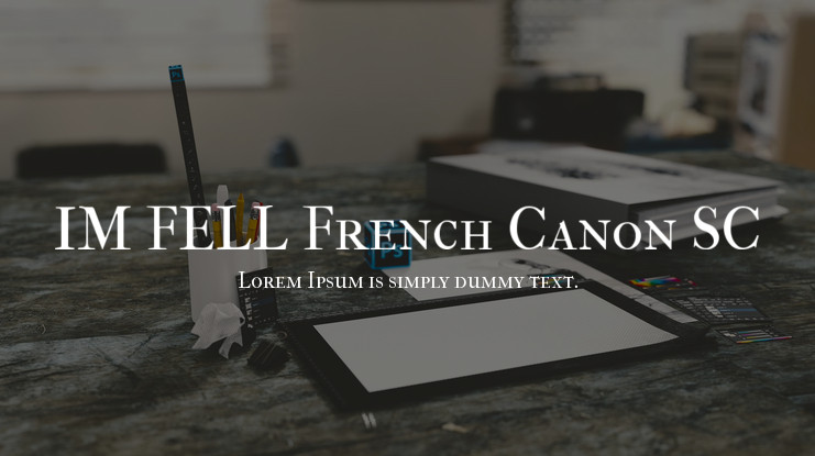 Font IM FELL French Canon SC