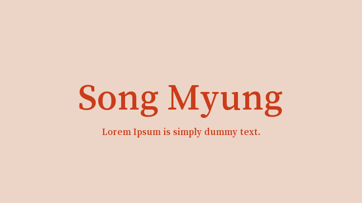 Font Song Myung