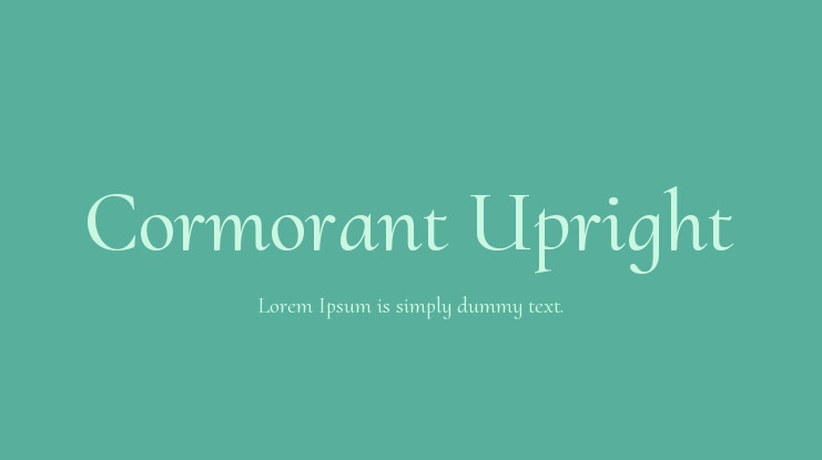 Font Cormorant Upright