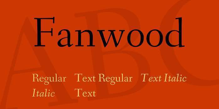 Font Fanwood Text