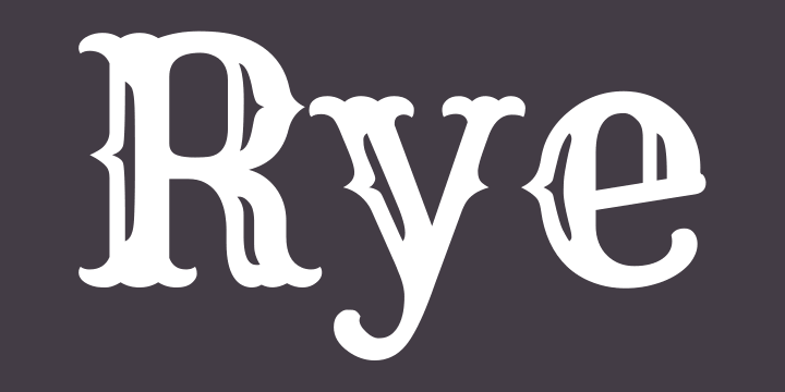 Font Rye