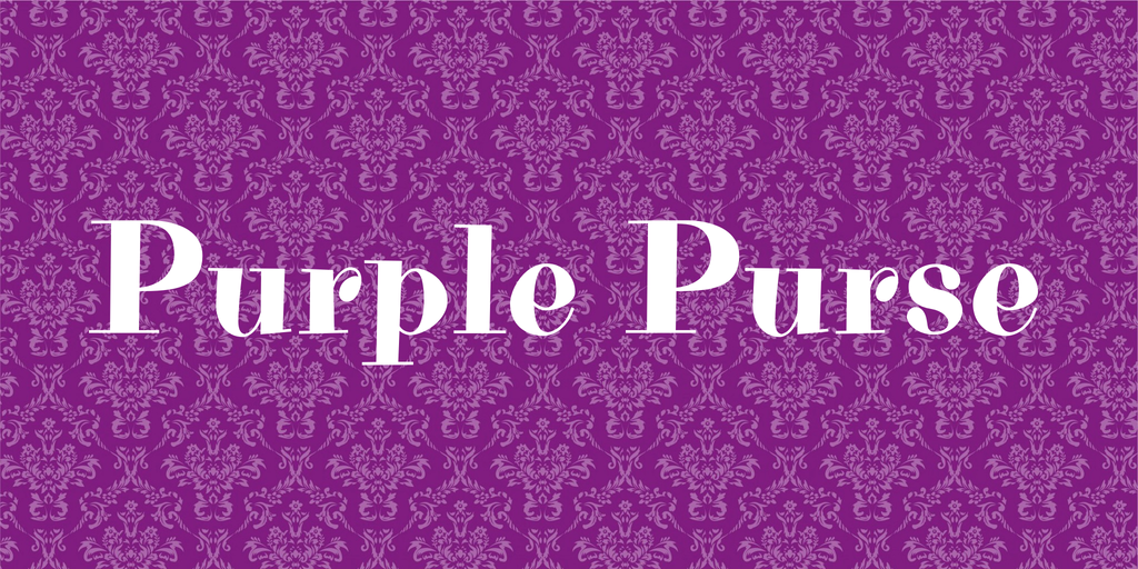 Font Purple Purse