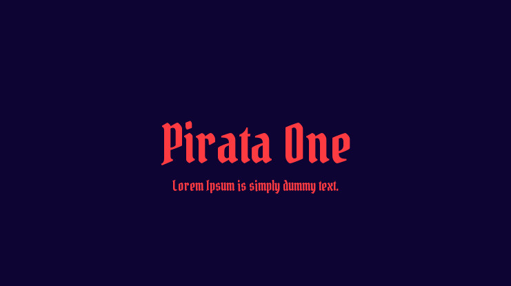 Font Pirata One