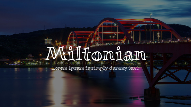 Font Miltonian