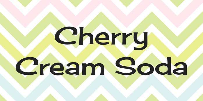 Font Cherry Cream Soda