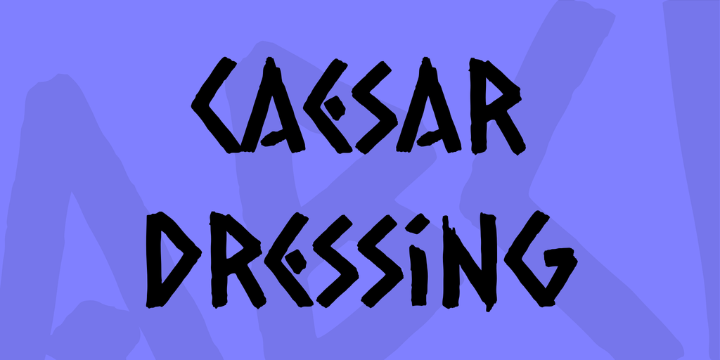 Font Caesar Dressing