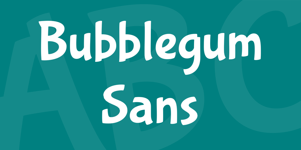 Font Bubblegum Sans