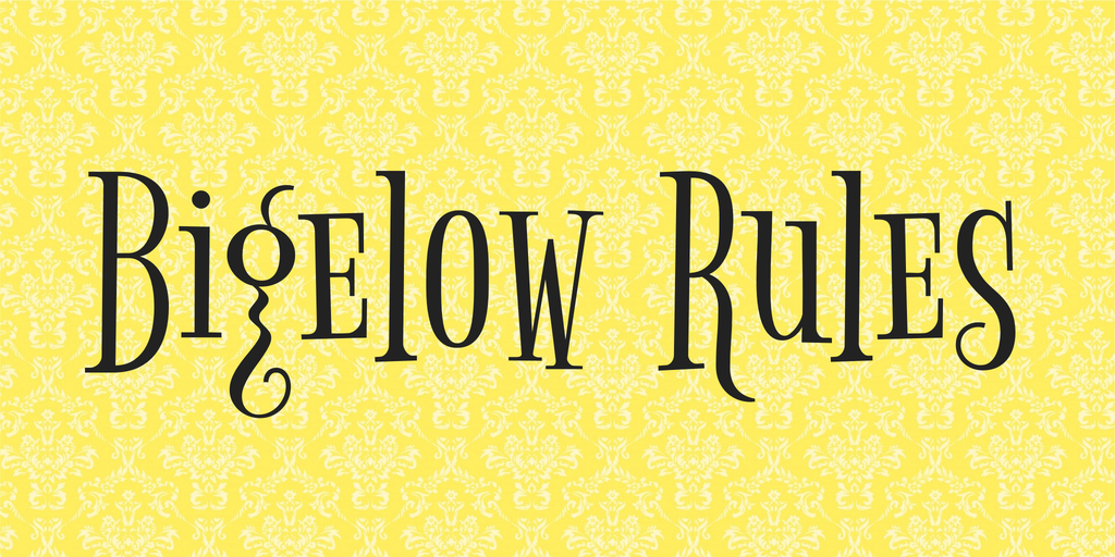 Font Bigelow Rules