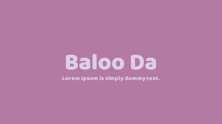 Font Baloo Da