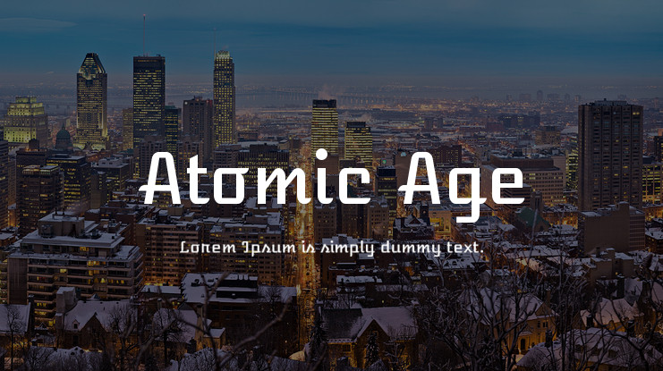 Font Atomic Age