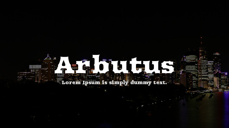 Font Arbutus