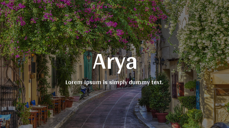 Font Arya