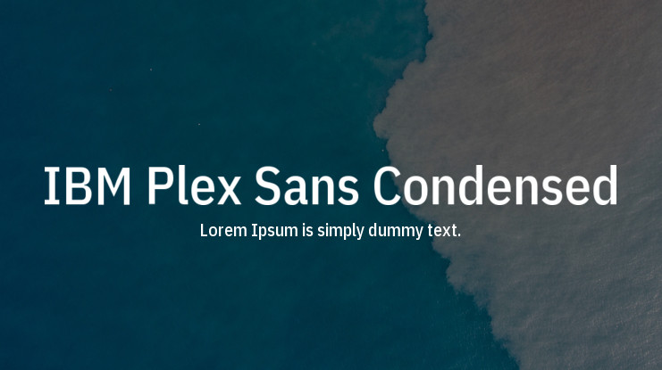 Font IBM Plex Sans Condensed