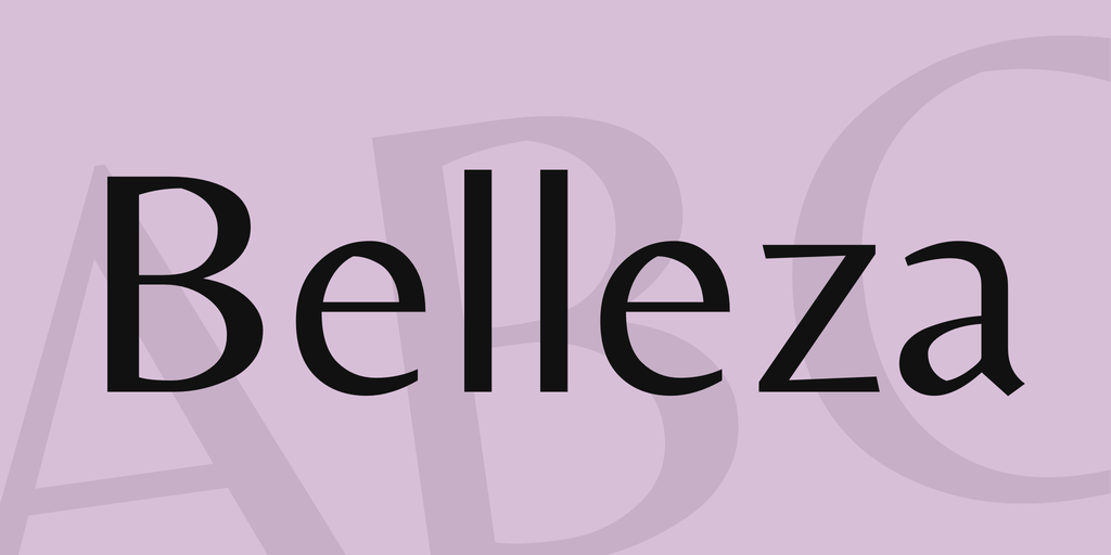 Font Belleza