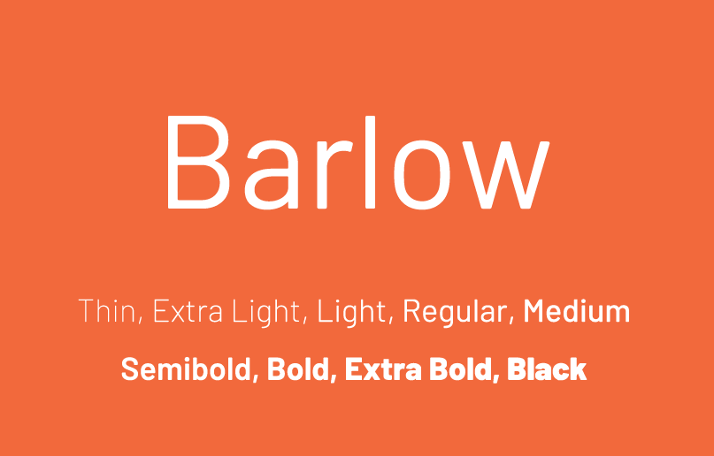 Font Barlow