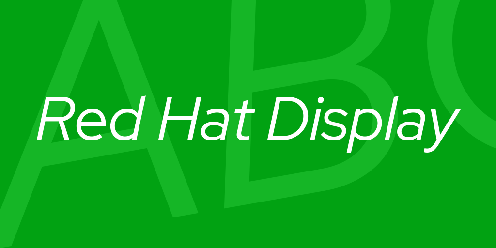 Font Red Hat Display