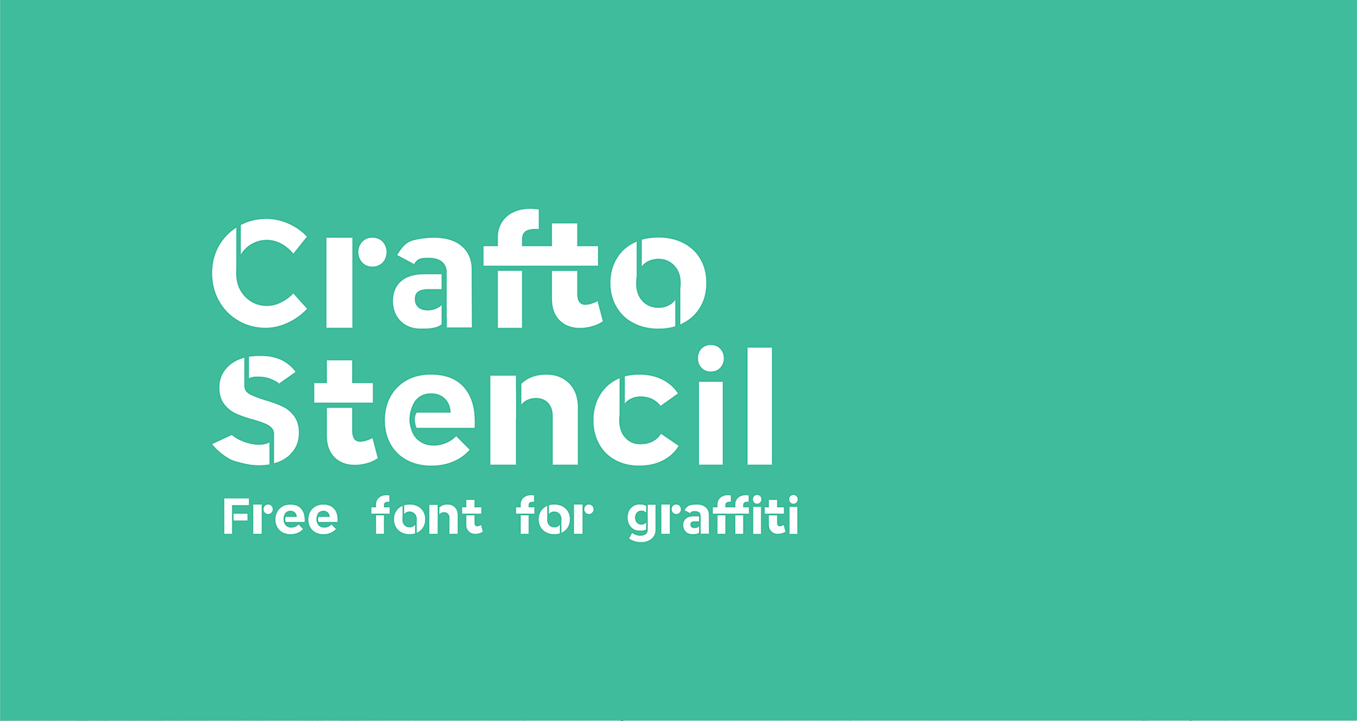 Font Crafto Stencil 