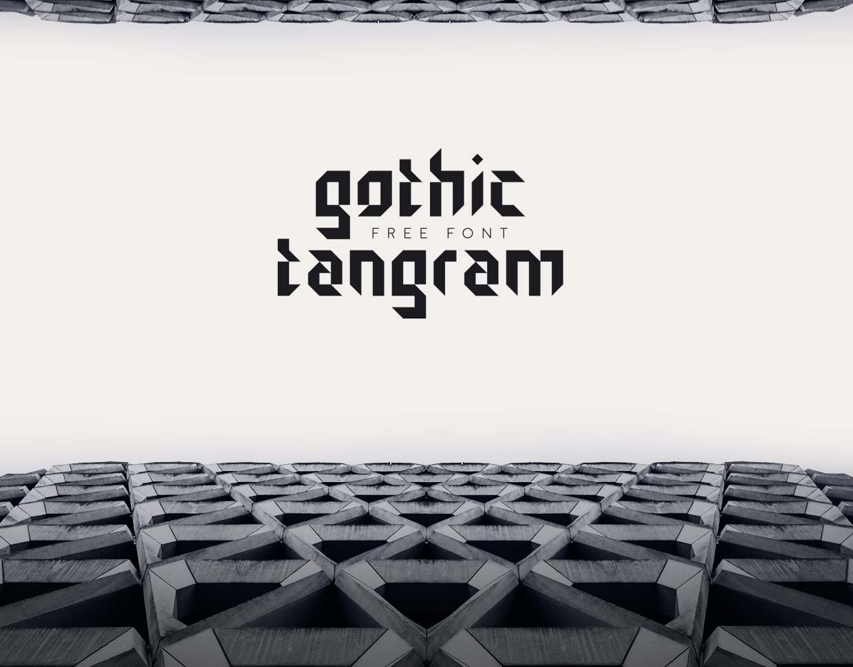 Font Gothic Tangram