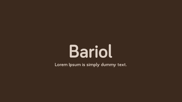 Font Bariol