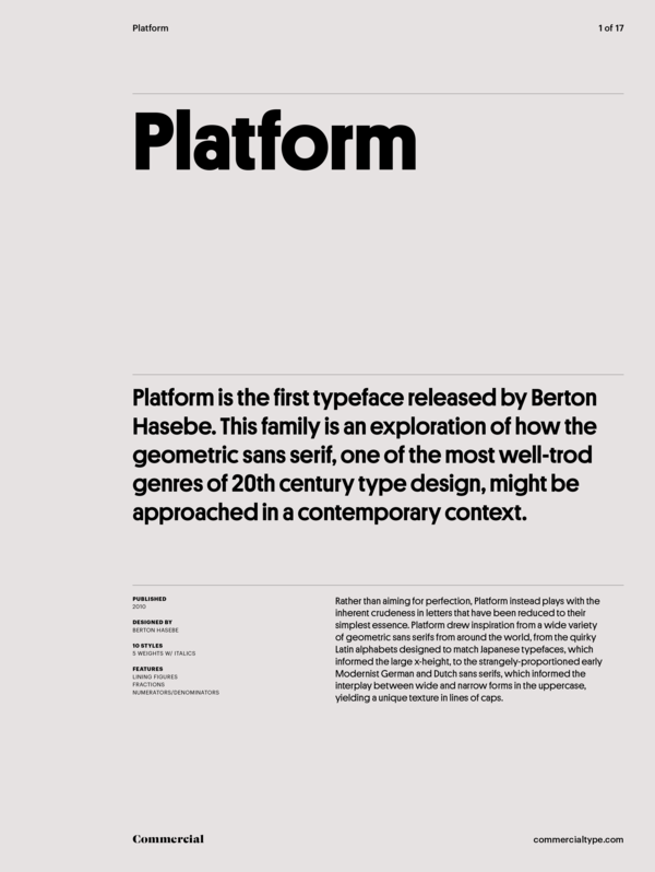 Font Platform
