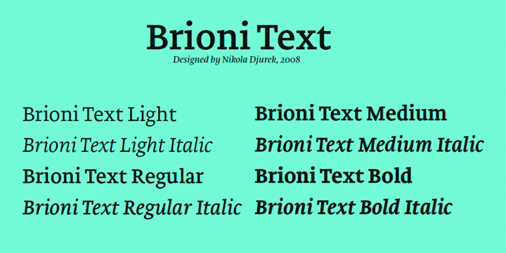 Brioni Text