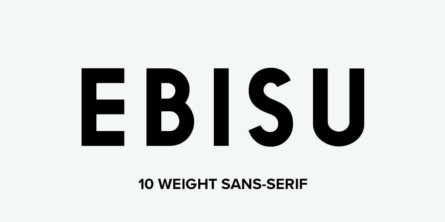 ebisu font free