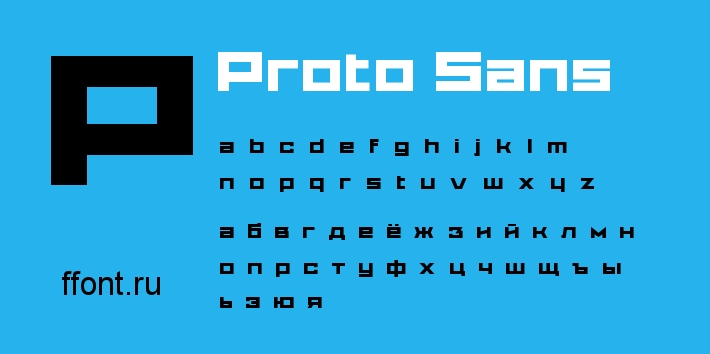 Font Proto Sans