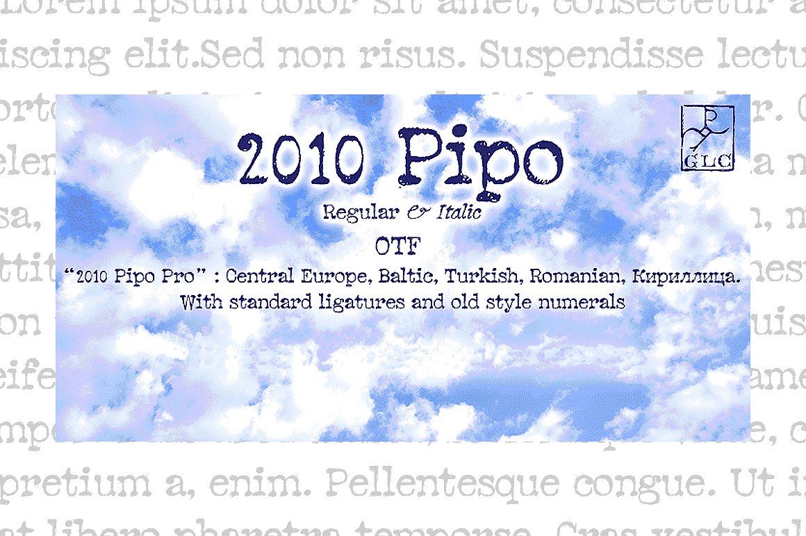 Font 2010 Pipo