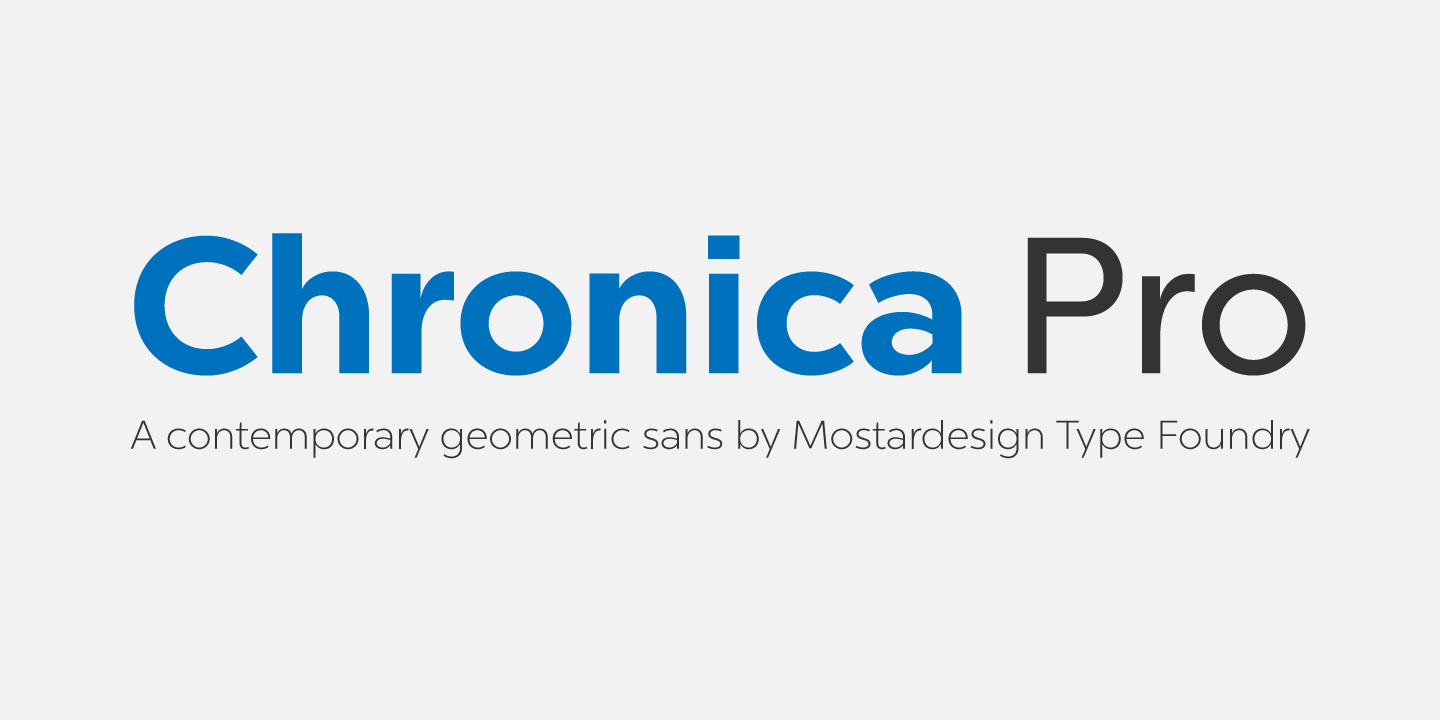 Font Chronica Pro 