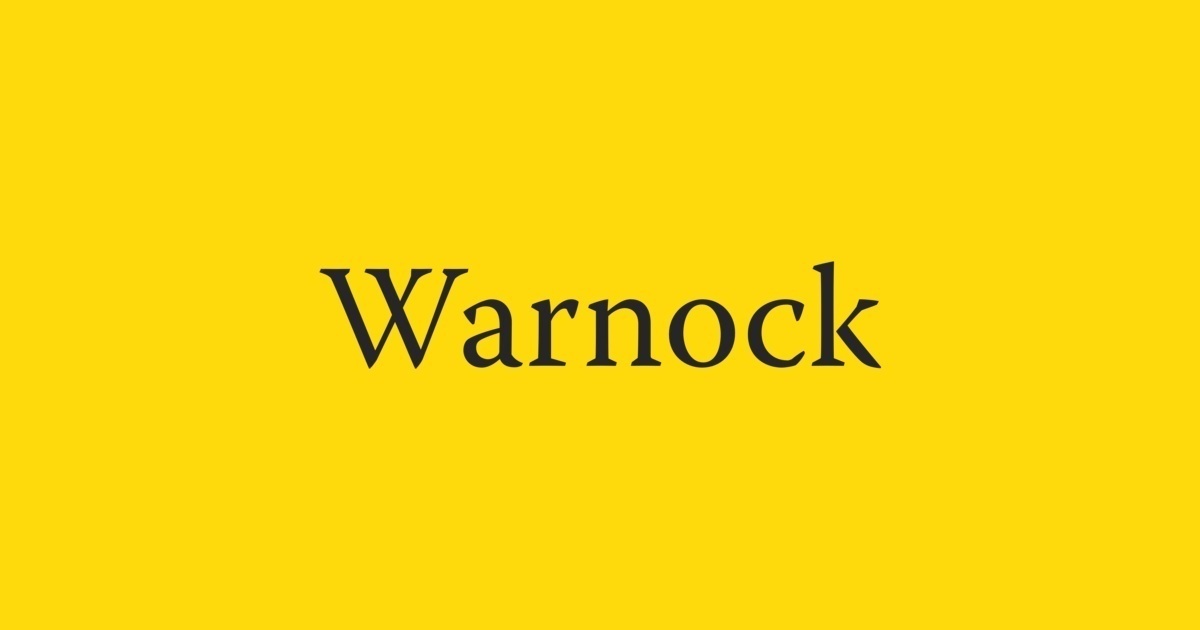 Font Warnock Pro